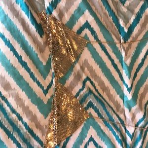 Gold chain bra